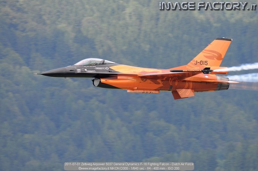 2011-07-01 Zeltweg Airpower 5037 General Dynamics F-16 Fighting Falcon - Dutch Air Force